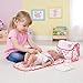 BABESIDE 6 Pcs Reborn Baby Doll Accessories Set for 17-22 Inch Dolls, Feeding & Diaper Bag Play Set with Bib, Bottle, Diapers & Changing Pad, Pretend Baby Care Toy Gift for Girls (Doll Not Included)