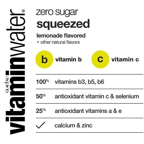 Image of vitaminwater zero sugar squeezed Bottles, 16.9 fl oz, 6 Pack