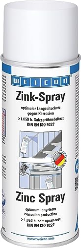 WEICON Zink-Spray 400 ml, Rostschutzfarbe für alle Metalle, Korrosionsschutz, Farbe: leicht angewitterte Feuerverzinkung