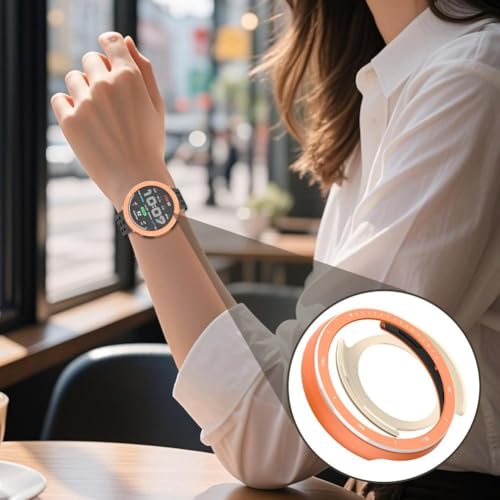 Evita arañazos en Amazfit Active 2 con esta funda naranja de acero 7