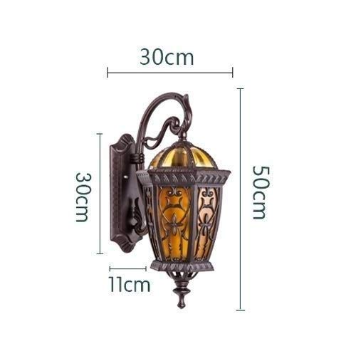 Applique murale extérieure imperméable eau luminaire de jardin robuste pour ampoule E27 - 4