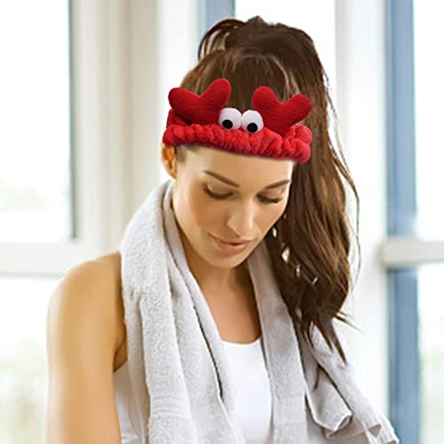 spa para mulheres | Faixa cabelo maquiagem | Faixa curta pelúcia para cuidados com a pele caranguejo