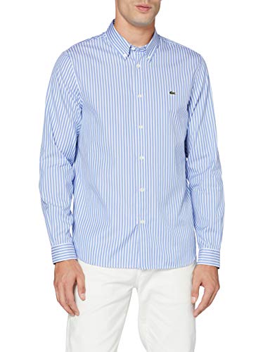 Lacoste Hombre Ch2936 Camisa Not Applicable, Blanc/Panorama, 42