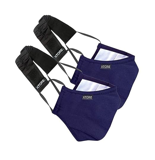 Xtore N-95 Mask-(Without Valve, Pack of 2 mask, Filter & Head Band)-image-6