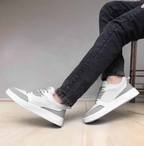 Image of White Walkers Men's White & Multicolor Casual Sneakers for Men