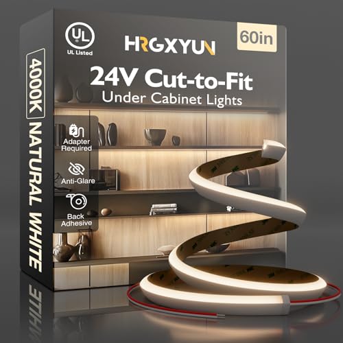 Under Cabinet Lighting LED Strip - 24V Flexible Under Shelf