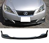 FREEMOTOR802 Compatible with 2006-2008 Lexus IS250 IS350 Front Bumper Lip, Unpainted Matte Black PP Spoiler Guard Splitter Valance Chin