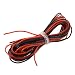 Produktbild SODIAL(R)2x 3M 24 Messgeraet AWG Silikon Gummi Draht Kabel rot schwarz flexibel [Sonstiges]