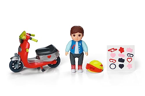 BABY born Minis Playset Simon with Scooter 906118, 7cm Doll with Exclusive Accessories and Moveable Body for Realistic Play - Image 2