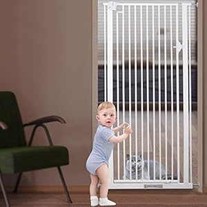 Extratallpetsafetygatefordogscats472autocloseindoorpetgateencryptiongapmetalsafetygatesfordoorwaysstairshallwayswidth106110cm4243white12m393 Cucciolini Doodles cucciolini doodles