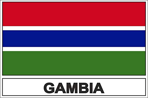 Akachafactory Autocollant Sticker Drapeau Wag Gambie