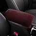 Crazy Bean Cojín de Reposabrazos para Coche Felpa Suave Apoyabrazos para Coche Universal, Funda para Reposabrazos, Protección del Apoyabrazos, Café