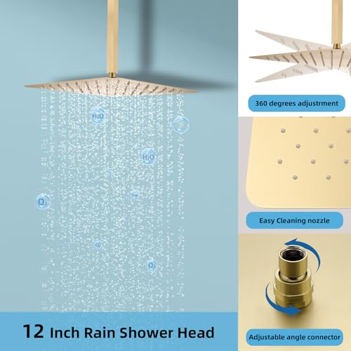 Vanne de dérivation à affichage numérique LED pour ensemble de douche de plafond