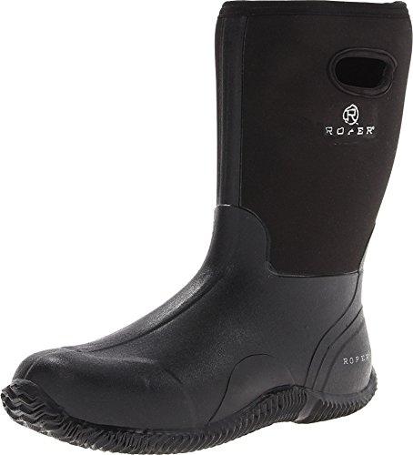 Image of ROPER Mens Barnyard Round Toe Pull On Rain Casual Boots Mid Calf