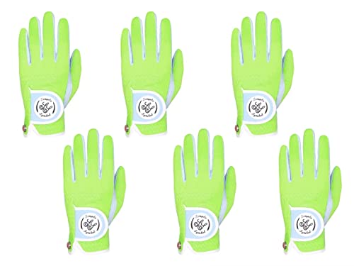 Simple Symbol Women's RainGrip Golf Glove,Hot Wet Weather Comfort,Six Pack ...