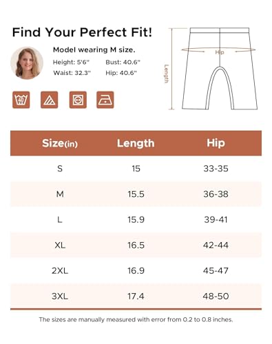 Image of INNERSY Womens Slip Shorts for Under Dresses High Waisted Bike Shorts 3-Pack