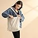 benpen Cord Uni Tasche Shopper Damen,Beige Schule Handtasche Groß Schultasche Umhängetasche Tote Bag Unitasche Arbeitstasche mit Reißverschluss Fächern,Geschenk für Sie Damen