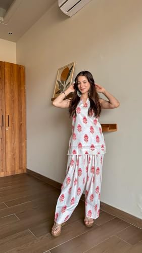 Image of LookMark Women's Rayon Printed Kurta Set with Farshi Salwar | Traditional Ethnic Co-ord Set for Women | Office, Casual Wear-AZ-YS-OG3-KS2337
