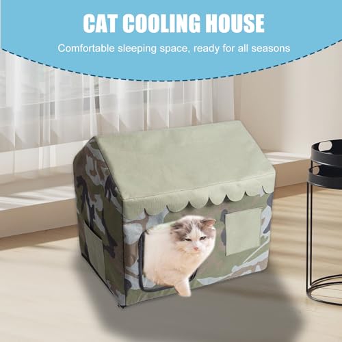 Abri estival pour chats idéal pour balcon terrasse et jardin - 8