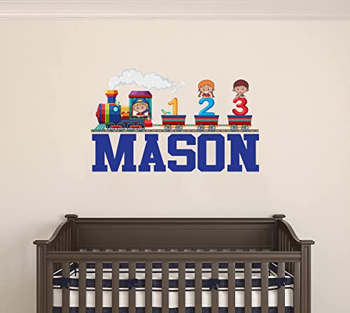 Vinilo Decorativo Infantil Tren Personalizable 20x12 in miniatura 5