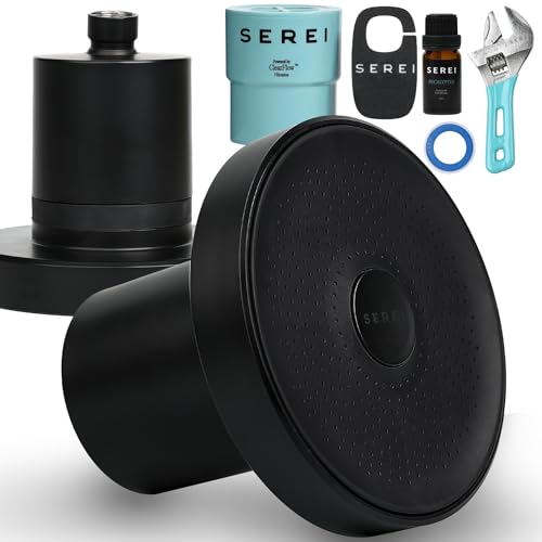 Lab Tested Filtered Shower Head | Best Shower Head with Filters for Chlorine & Hard Water | High Pressure Shower Filter for Healthy Skin & Hair | Soothes Dry or Irritated Skin & Hair (2.0 Jet Black)