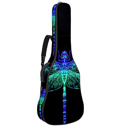 Housse pour Guitare Acoustique Libellule vert bleu Sac pour guitare électrique 10mm rembourré Housse pour Guitare… - Les Beatles, Paul McCartney, John Lennon, RIngo Starr, George Harrison Housse pour Guitare Acoustique Libellule vert bleu Sac pour guitare électrique 10mm rembourré Housse pour Guitare…