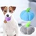 leasote Dog Squeaky Toys for Aggressive Chewers, 1Pc Random Color Pet Pumpkin Shape Plush Chew Toys, Interactive Dog Plush Toys for Small Medium Large Breed Random Color