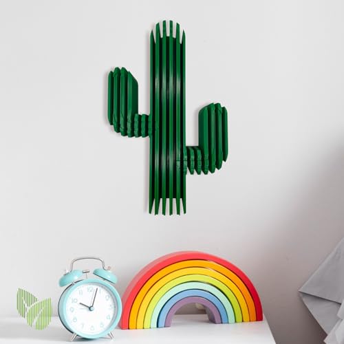 Décoration murale cactus imprimé en 3D paramétrique pour salon