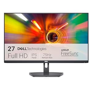 Dell S2721NX 27" Full HD (1920x1080) Écran PC, 75Hz, IPS, 4ms, AMD FreeSync, Bords Ultra-Fins, 2x HDMI, Garantie 3 ans, Noir