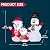 JOYIN 4 FT Christmas Inflatables Snowman Family Outdoor Decorations, Xmas Inflatable Snowman Family with Build-in LEDs, Blow Up Yard Christmas Decoration for Xmas Party Outdoor Yard Garden Lawn Decor
