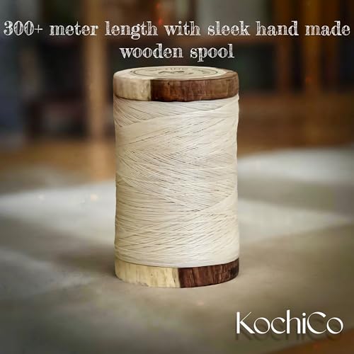 Hilo de algodón para acolchado a mano Kochico S980-0100 350 yd blanco miniatura 2