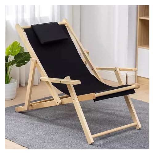 Chaise de plage inclinable avec cadre robuste réglable 4 hauteurs - 2