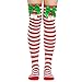 Compression Socks for Women Christmas Knee Over Athletic Nurses Pregnant Sock Xmas Sports Holiday Stretchy Cozy Stockings H,One Size