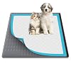 Pee Pad Holder for DogsSilicone Dog Puppy Pad Holder 24 x 24 No Spill Raised Lip High EdgePortable Leak Proof Mat Holder for Dog Training PadsSquare Potty Trays for Home Floor Protection