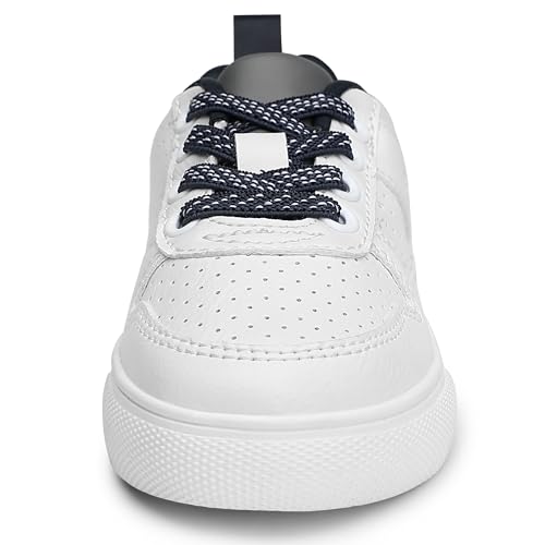 HOMEHOT Boys Sneaker Breatherable Vegan Leather Fashion Shoes3