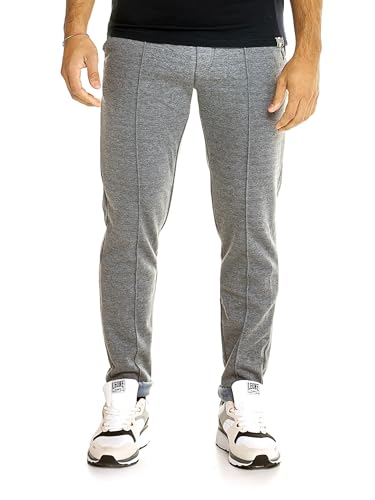 Pantalon de survêtement homme LEONE lifestyle en coton noir confortable pour le sport et loisirs