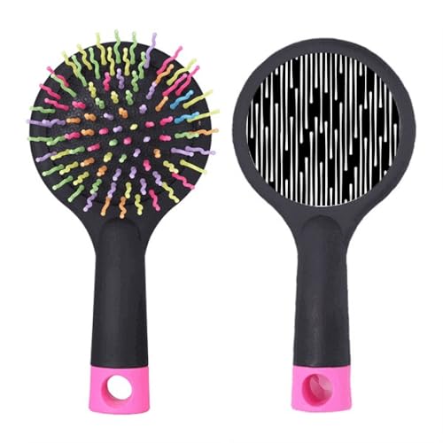 Brosse démêlante anti-casse à motif line art pour enlever les nœuds sans douleur