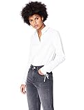 Lockere Passform find. Damen Hemd mit Schluppen und kastenförmiger Silhouette, Weiß (White), 38 (Herstellergröße: Medium)