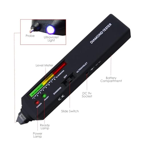 Diamant-Tester mit UV-Licht – Professioneller Diamant-Selektor für Juweliere, Pfandleiher und Filialisten