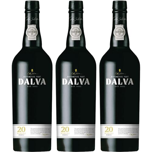 C. da Silva Dalva Port 20 Years Old Portwein rot süß Portugal inkl. FeinWert E-Book (3 x 0.75 l)