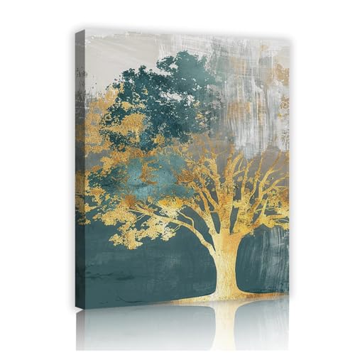 Impressions sur toile 40x50cm art abstrait botanique avec cadre intérieur modern