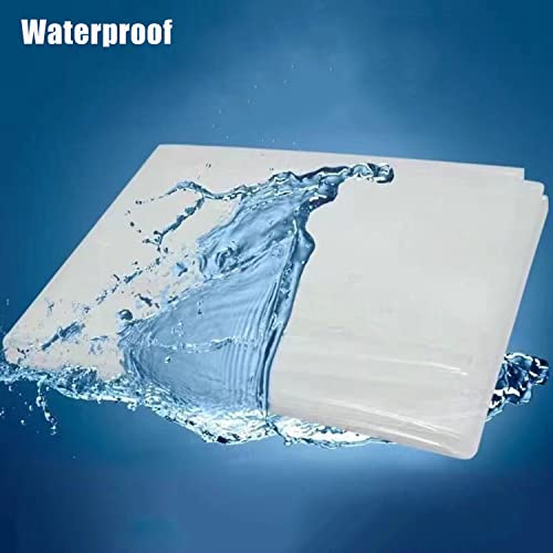 Lona impermeable transparente cubierta resistente con ojales para cenadores 3