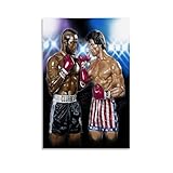  sdnkbro Sylvester Stallone - Póster decorativo de boxeo, actor de película, póster decorativo para pared, decoración moderna de dormitorio, 20 x 30 cm, estilo sin marco