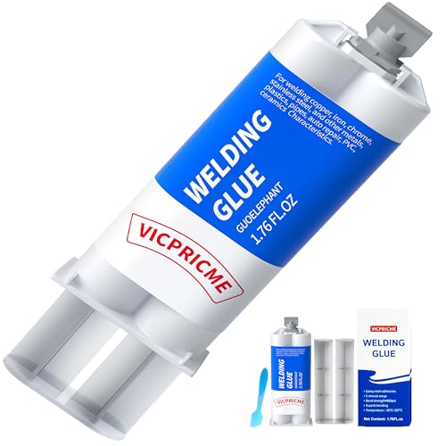 Metal Glue,Heavy Duty Waterproof Epoxy Welding Adhesive,30min Set, 24h Cure