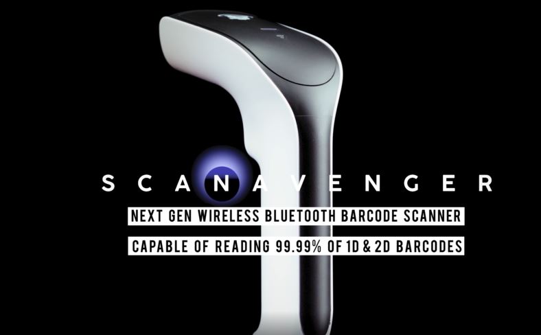 ScanAvenger Wireless Portable 1D Bluetooth Barcode Scanner: Hand Scanner 3-in-1, Cordless, Rechargeable Scan Gun For Inventory - USB Barcode Reader ( 1D Only With No Next Gen Stand