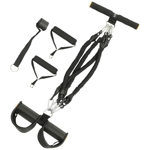 OUNONA 多機能弾性テンションロープ ペダルプーラー 自宅用フィットネス器具 滑り止め足部 骨盤底筋トレーニング対応の商品画像（Amazon）