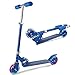 WeSkate Monopattino per Bambini 2 Ruote Kick Scooter da 3 a 12 Anni Monopattino Pieghevole Regolabile per Ragazze e Ragazzi, Carico Massimo 110lb (Blu 1)
