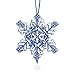 Sapphire Crystal Beaded Counted Cross Stitch Ornament Kit Mill Hill 2012 Snow Crystals MH162304