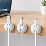 Cable Clip Organizer Wire Holder Desktop Cord Management USB Charger Holder Cable Clip Desk Accessories for Home Office