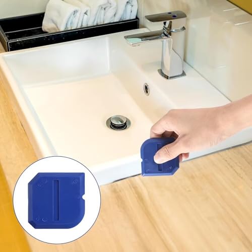 WOLMIK Silikonentferner, 5 Stück Fugenglätter Set, Silikon Caulking Werkzeug Kit, Silikon Schaber Silikonentferner Dichtungswerkzeuge für Küche Bad Boden Fliesen
